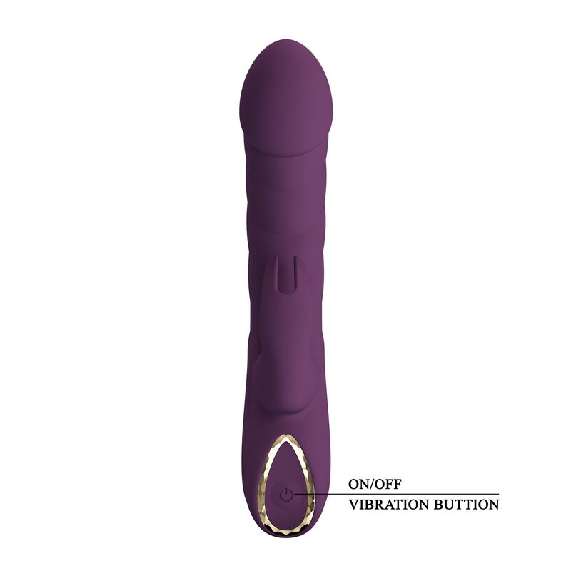 PRETTY LOVE - HARPER VIBRADOR RABBIT RECARGABLE 10 FUNCIONES MORADO - Imagen 3