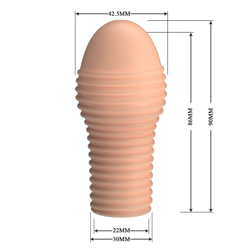 PRETTY LOVE - HOTTT FUNDA PARA PENE GET YOUR PENIS THICKER COLOR NATURAL - Imagen 5