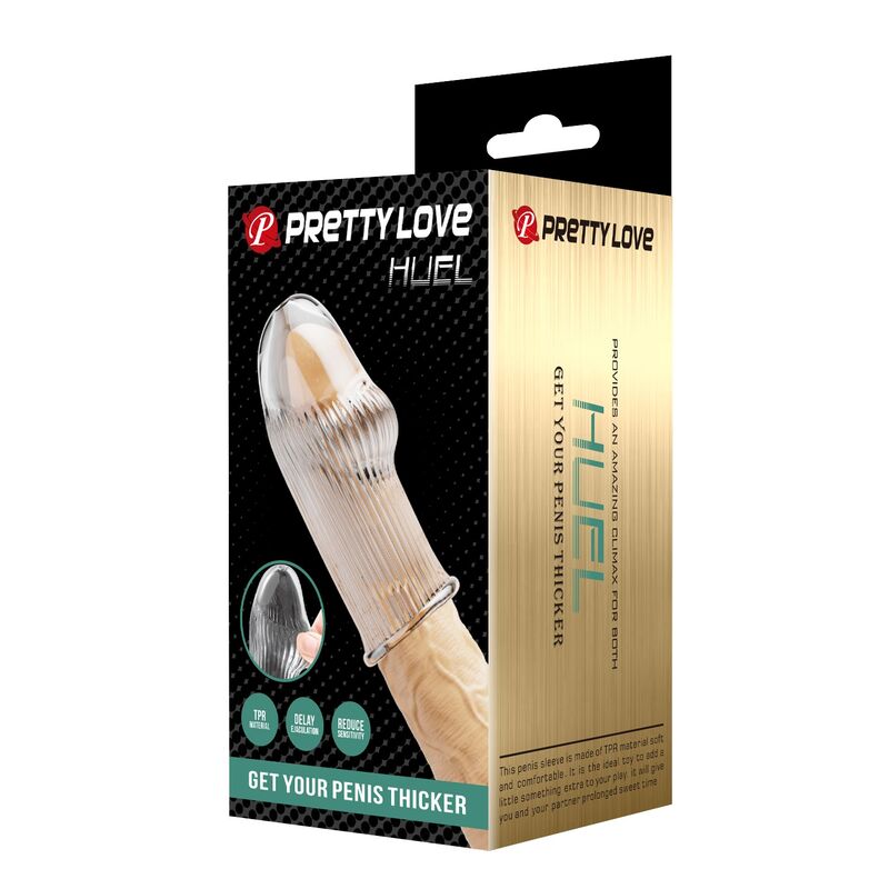 PRETTY LOVE - HUEL FUNDA PARA PENE GET YOUR PENIS THICKER TRANSPARENTE - Imagen 7