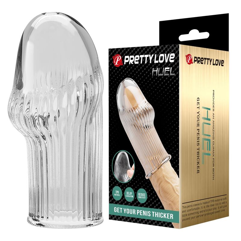 PRETTY LOVE - HUEL FUNDA PARA PENE GET YOUR PENIS THICKER TRANSPARENTE - Imagen 4