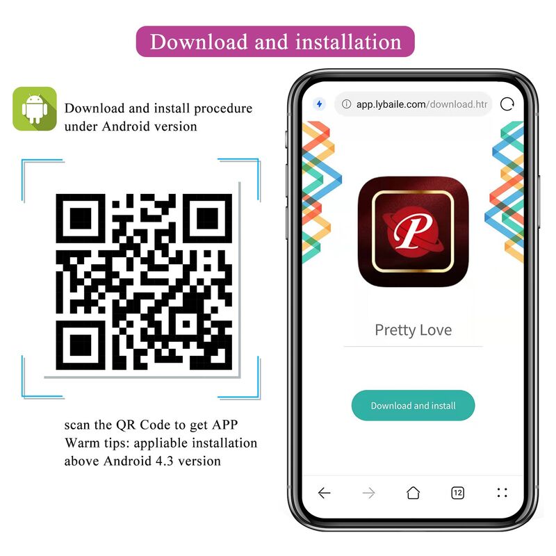 PRETTY LOVE - HUEVO VIBRADOR PULSEN CONTROL APP 12 FUNCIONES RECARGABLE USB ROSA - Imagen 16