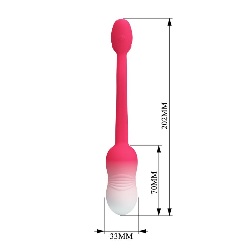 PRETTY LOVE - HUEVO VIBRADOR PULSEN CONTROL APP 12 FUNCIONES RECARGABLE USB ROSA - Imagen 10