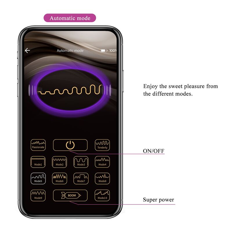 PRETTY LOVE - HUEVO VIBRADOR PULSEN CONTROL APP 12 FUNCIONES RECARGABLE USB VERDE-AMARILLO - Imagen 17