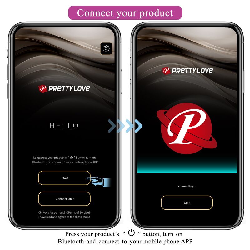 PRETTY LOVE - HUEVO VIBRADOR PULSEN CONTROL APP 12 FUNCIONES RECARGABLE USB VERDE-AMARILLO - Imagen 16