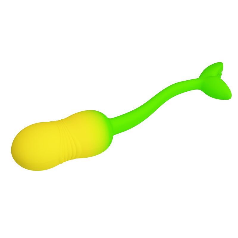 PRETTY LOVE - HUEVO VIBRADOR PULSEN CONTROL APP 12 FUNCIONES RECARGABLE USB VERDE-AMARILLO - Imagen 8