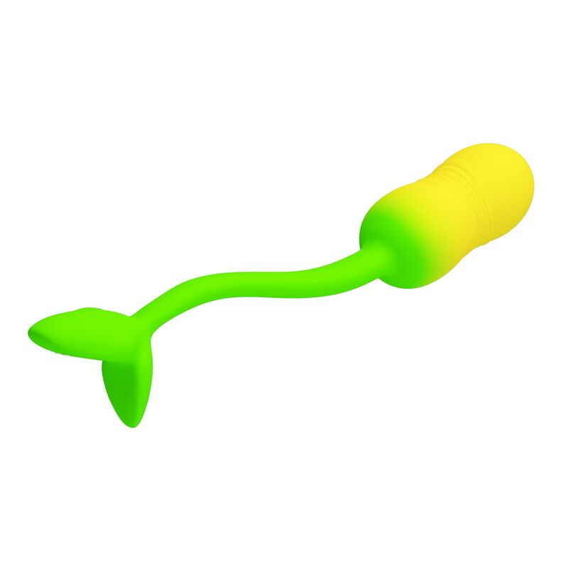 PRETTY LOVE - HUEVO VIBRADOR PULSEN CONTROL APP 12 FUNCIONES RECARGABLE USB VERDE-AMARILLO - Imagen 9