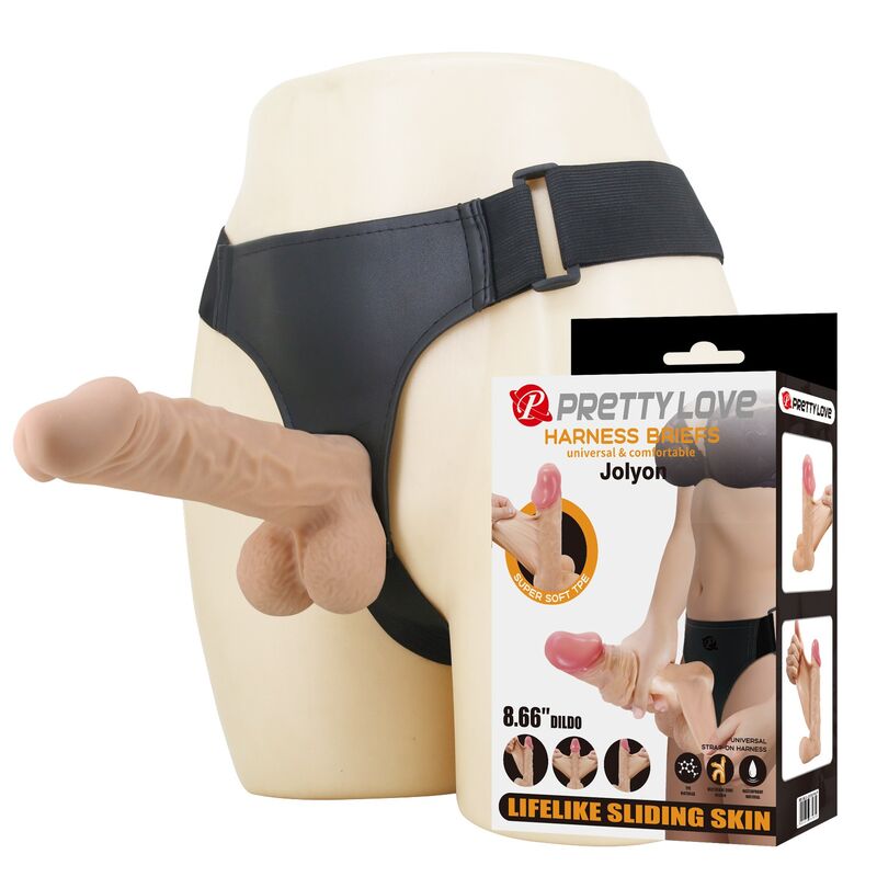PRETTY LOVE - JOLYON ARNÉS CON DILDO FLEXIBLE 22 CM Ø 4,8 CM COLOR NATURAL - Imagen 6