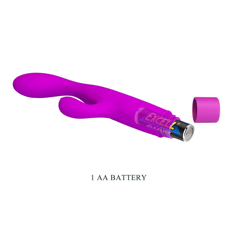 PRETTY LOVE - JENE VIBRADOR DOBLE ESTIMULACIÓN PARA PUNTO G Y CLÍTORIS MORADO - Imagen 9