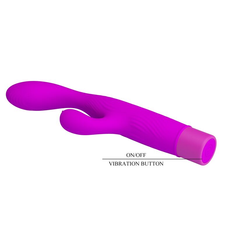 PRETTY LOVE - JENE VIBRADOR DOBLE ESTIMULACIÓN PARA PUNTO G Y CLÍTORIS MORADO - Imagen 7