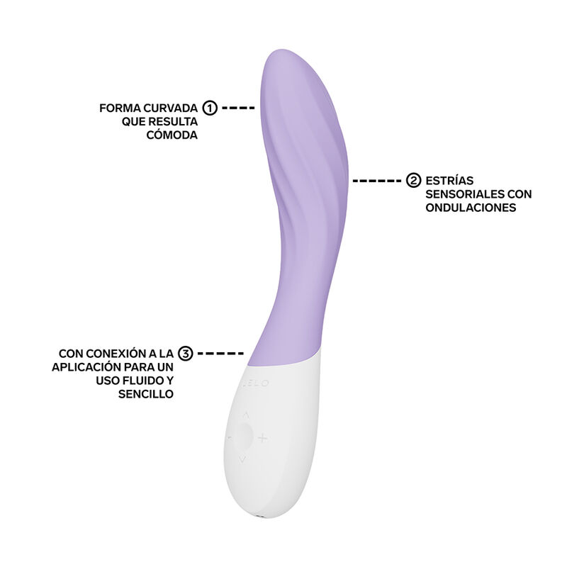 LELO - MONA TWIST VIBRADOR PARA PUNTO G RECARGABLE APP CONTROL LAVANDA - Imagen 2
