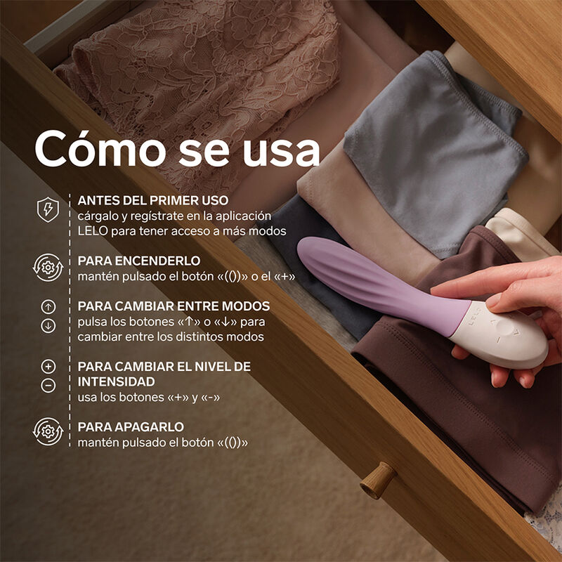 LELO - MONA TWIST VIBRADOR PARA PUNTO G RECARGABLE APP CONTROL LAVANDA - Imagen 8