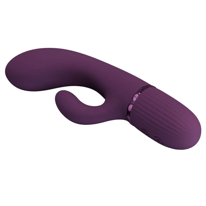 PRETTY LOVE - MARGIE VIBRADOR RABBIT RECARGABLE 10 FUNCIONES MORADO - Imagen 7