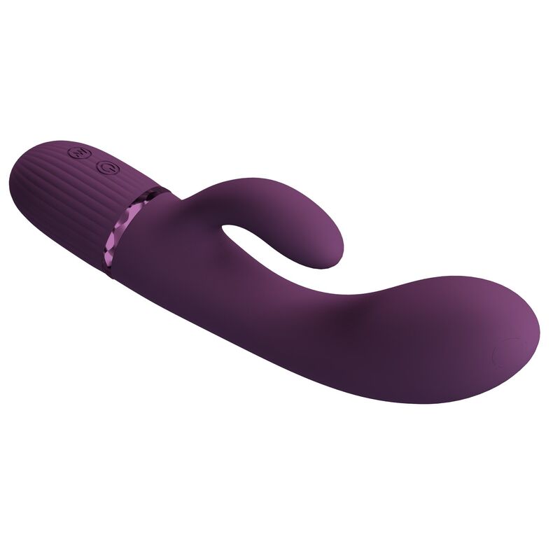 PRETTY LOVE - MARGIE VIBRADOR RABBIT RECARGABLE 10 FUNCIONES MORADO - Imagen 8