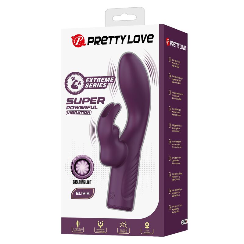 PRETTY LOVE - OLIVIA VIBRADOR RABBIT RECARGABLE 10 FUNCIONES - Imagen 8