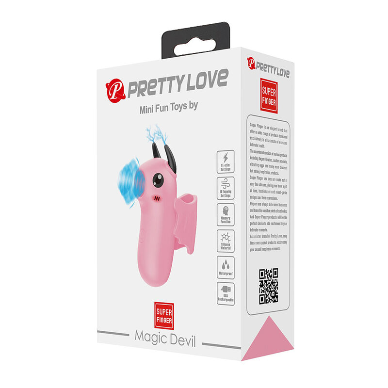 PRETTY LOVE - MAGIC DEVIL ESTIMULADOR DE DEDO RECARGABLE ROSA - Imagen 5