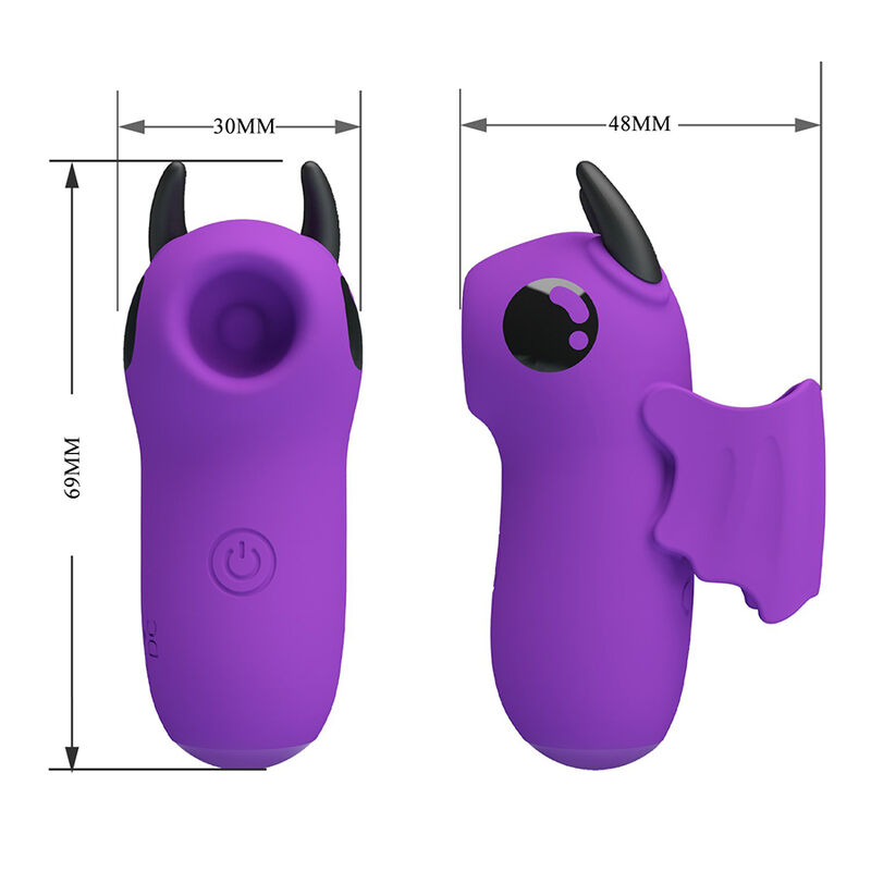 PRETTY LOVE - MAGIC DEVIL ESTIMULADOR DE DEDO RECARGABLE MORADO - Imagen 7