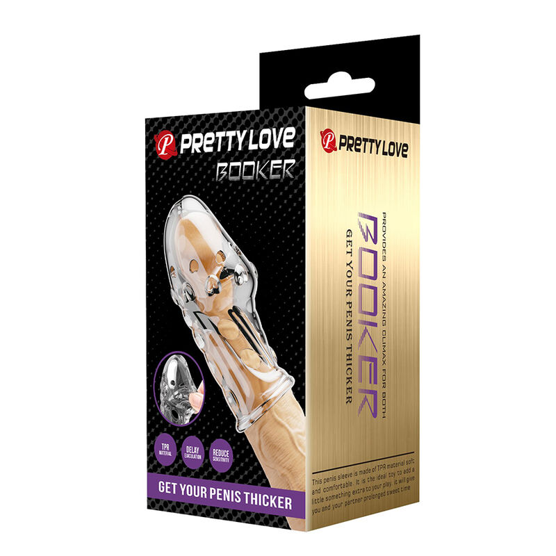 PRETTY LOVE - ROCKER FUNDA PARA PENE GET YOUR PENIS THICKER TRANSPARENTE - Imagen 8