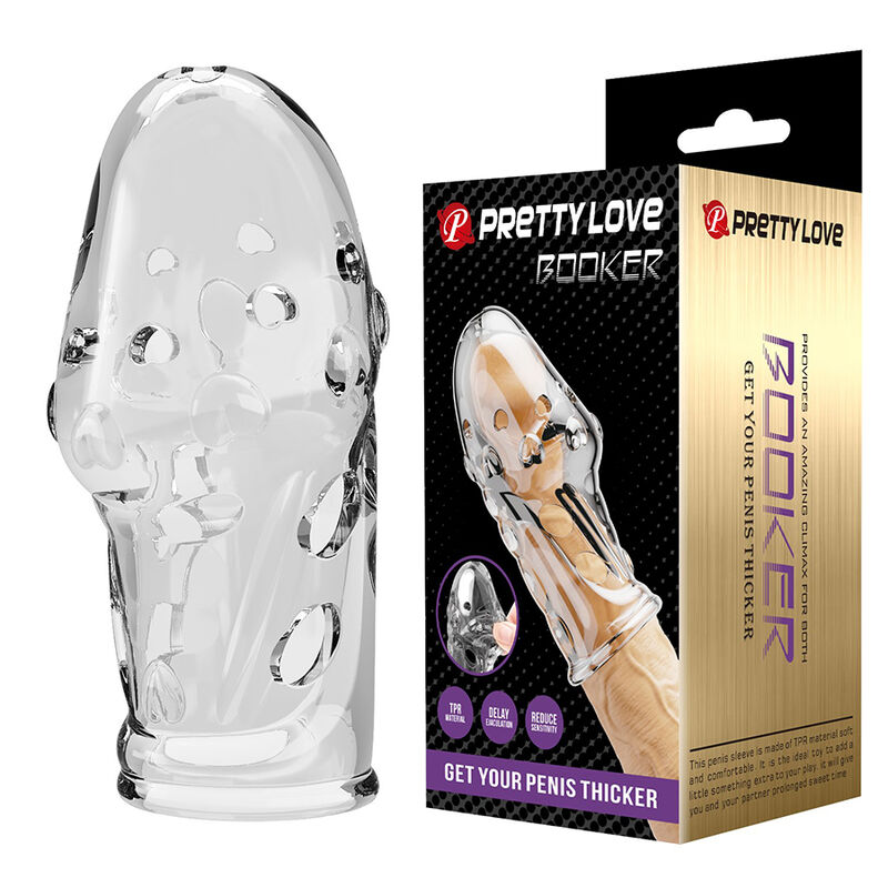PRETTY LOVE - ROCKER FUNDA PARA PENE GET YOUR PENIS THICKER TRANSPARENTE - Imagen 7