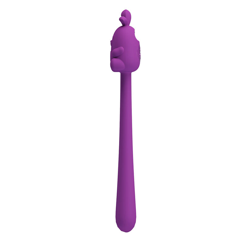 PRETTY LOVE - VIBRADOR FLEXIBLE CUTE BUNNY FLIRTING STICK RECARGABLE USB MORADO - Imagen 3