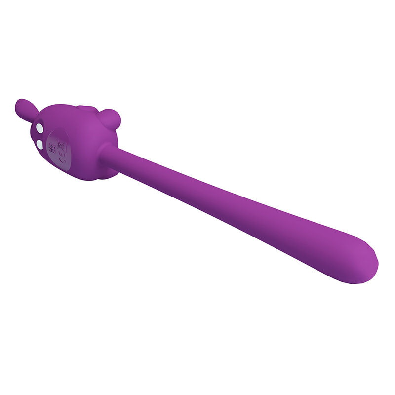 PRETTY LOVE - VIBRADOR FLEXIBLE CUTE BUNNY FLIRTING STICK RECARGABLE USB MORADO - Imagen 7