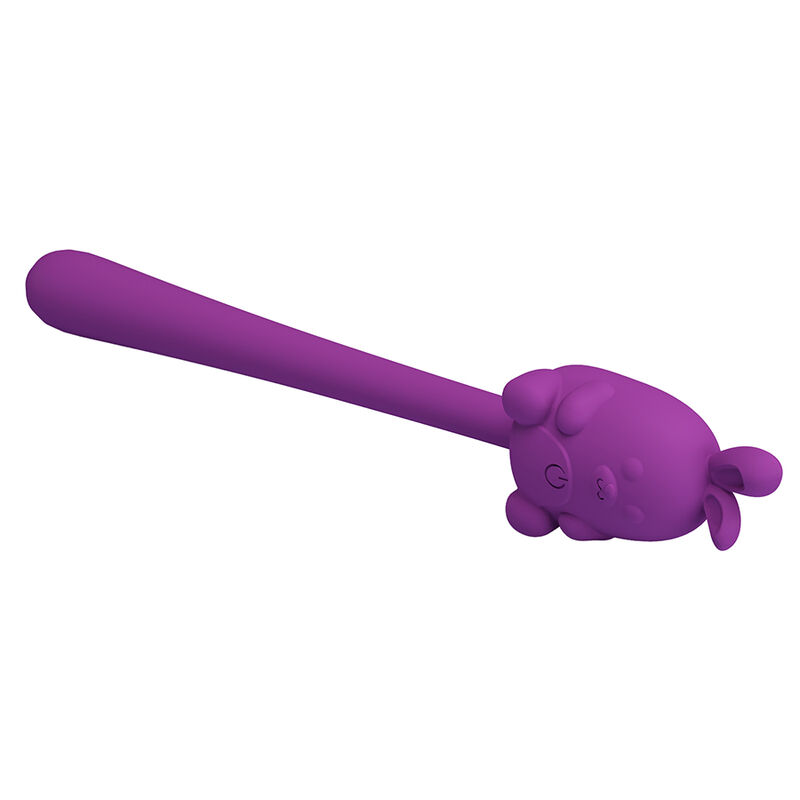 PRETTY LOVE - VIBRADOR FLEXIBLE CUTE BUNNY FLIRTING STICK RECARGABLE USB MORADO - Imagen 2
