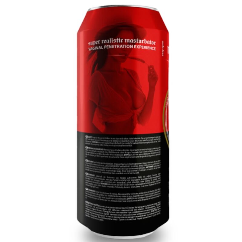 ALIVE - MASTURBADOR MASCULINO VAGINA LATA CERVEZA - Imagen 3
